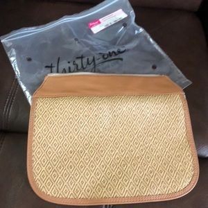 Thirty-One Studio 31 Purse Flap Diamond Straw interchangeable flap
